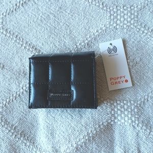 POPPY GREY | Black | Small Wallet | NWT